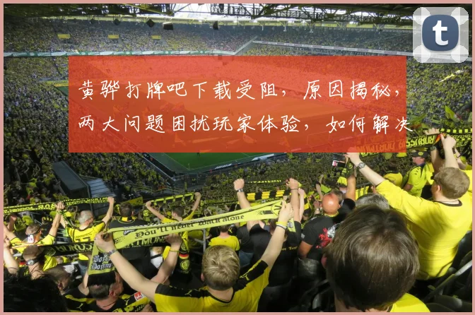 黄骅打牌吧下载受阻，原因揭秘，两大问题困扰玩家体验，如何解决